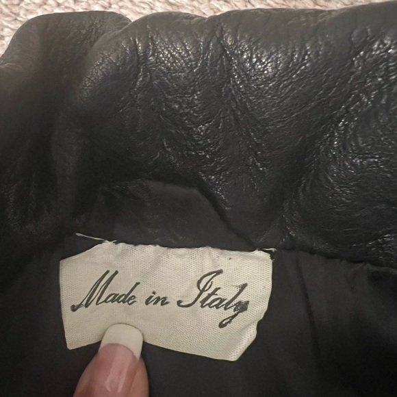 Gianfranco Ferré Quilted Padded Motorcycle Leather Jacket – Black (IT 46) - Picture 13 of 16